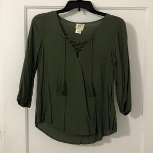 Forrest green business casual bouse